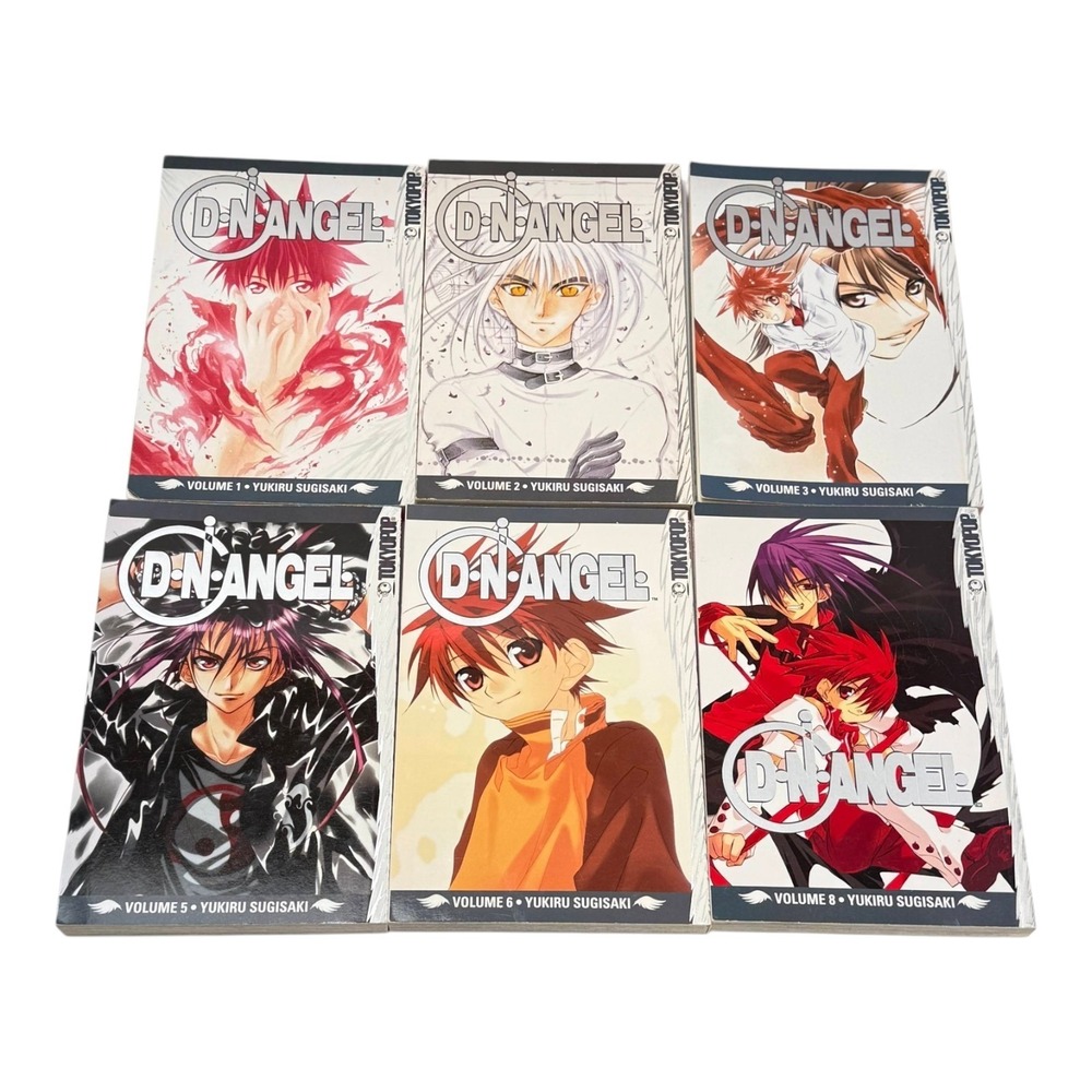 Tokyopop DN Angel Manga Book PB Lot 6 Books Vo‎ 1 2 3 5 6 8 Yukiru Sugisaki